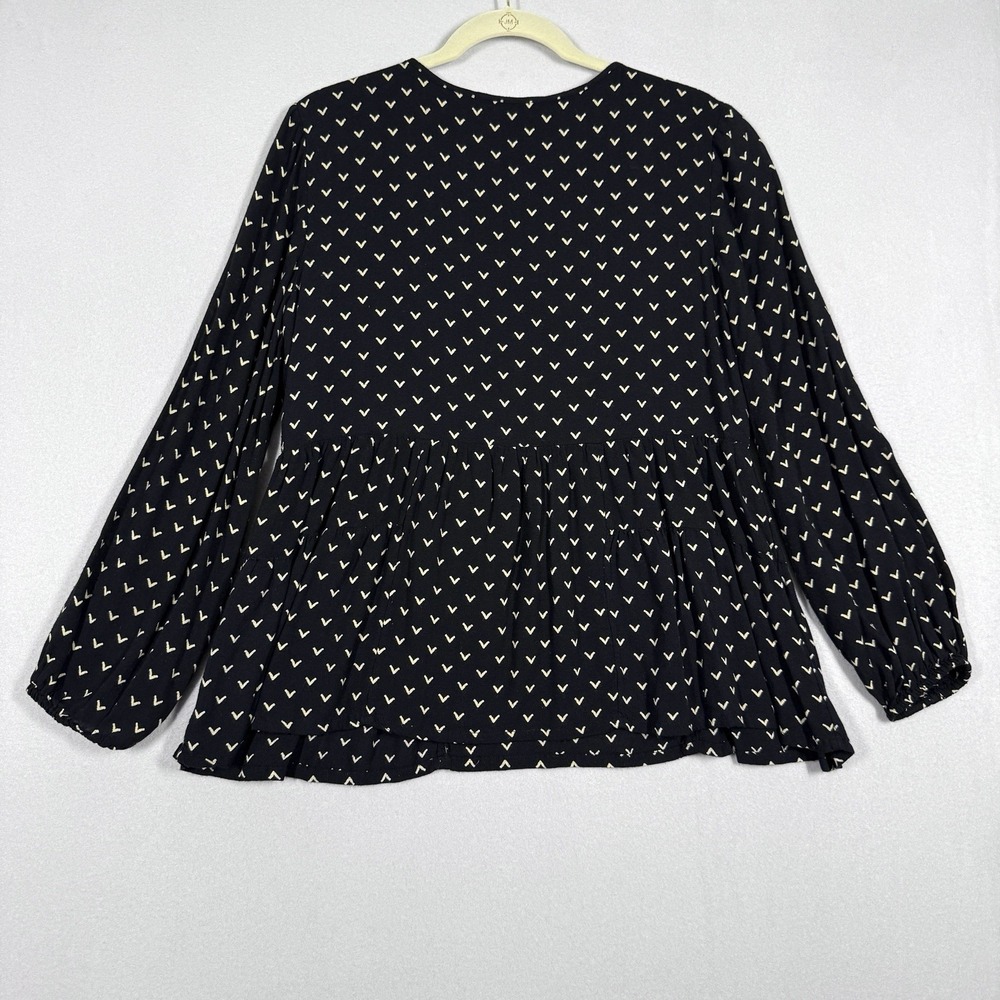 Sundance Top Womens Medium Embroidered Babydoll Peasant Blouse Southwest Flowy - Picture 6 of 11
